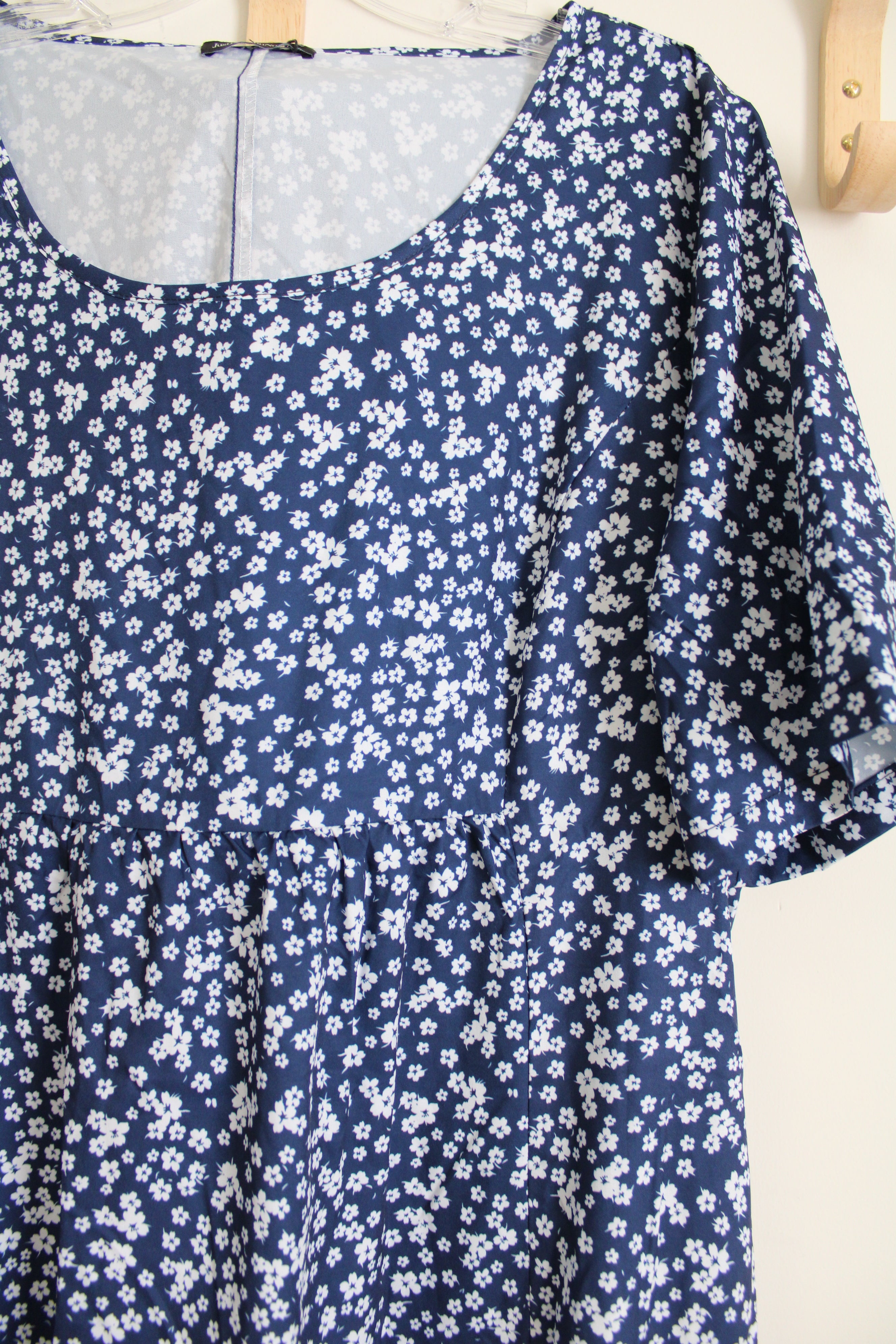 NEW JustFashionNow Blue Floral Dress | XL