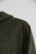 Oliver Spencer Olive Green Organic Short-Sleeved Collared Shirt | L
