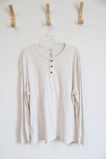 Sonoma White Cotton Long-Sleeved Shirt | XXL