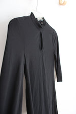 White House Black Market Black Asymmetrical Tunic Top | XXS