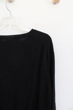 Perry Ellis Black V-Neck Sweater | XL