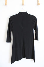 White House Black Market Black Asymmetrical Tunic Top | XXS
