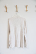 Sonoma White Cotton Long-Sleeved Shirt | XXL