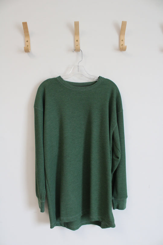 Architect Green Polyester Long Sleeved Shirt | XXL