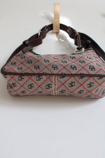 Dooney & Bourke Hobo Tan & Red Signature Logo Handbag