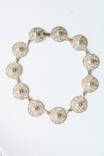 Sterling Silver Filagree Choker Style Necklace