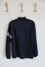 Adidas Blue Quarter-Zip Jacket | L