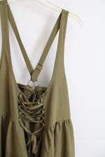 NEW Shein Curve Green Cross Strap Dress | 4XL