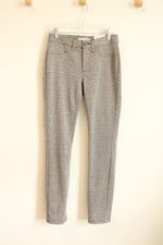 NEW Lauren Conrad Super Skinny Brown and Navy Patterned Stretch Pants | XS