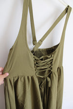 NEW Shein Curve Green Cross Strap Dress | 4XL