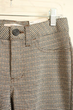 NEW Lauren Conrad Super Skinny Brown and Navy Patterned Stretch Pants | XS