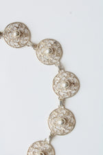 Sterling Silver Filagree Choker Style Necklace