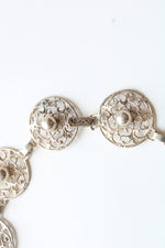 Sterling Silver Filagree Choker Style Necklace
