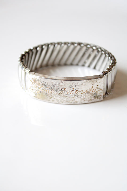 JB Photo-Vue Ident-I-Bands Personalized John. F. Arnold Name Sterling Bracelet