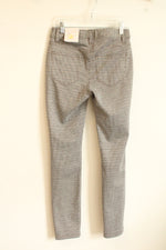 NEW Lauren Conrad Super Skinny Brown and Navy Patterned Stretch Pants | XS