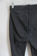 NEW Ann Taylor Black Gray Mini Houndstooth Print Leggings | M
