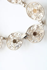 Sterling Silver Filagree Choker Style Necklace