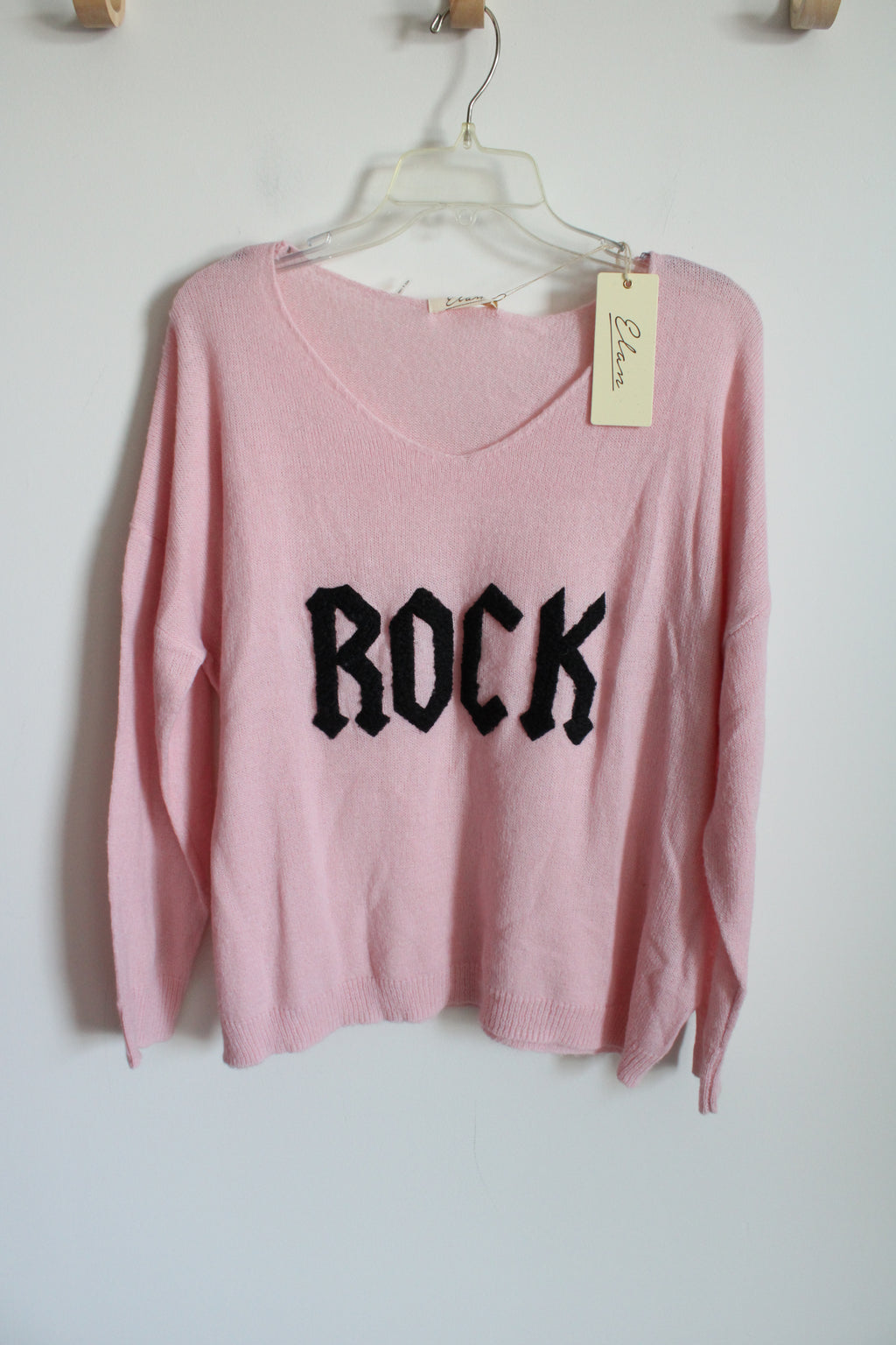 NEW Elan Pink ROCK Knit Sweater | M