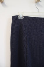Coldwater Creek Blue & Gray Herringbone Skirt | 10