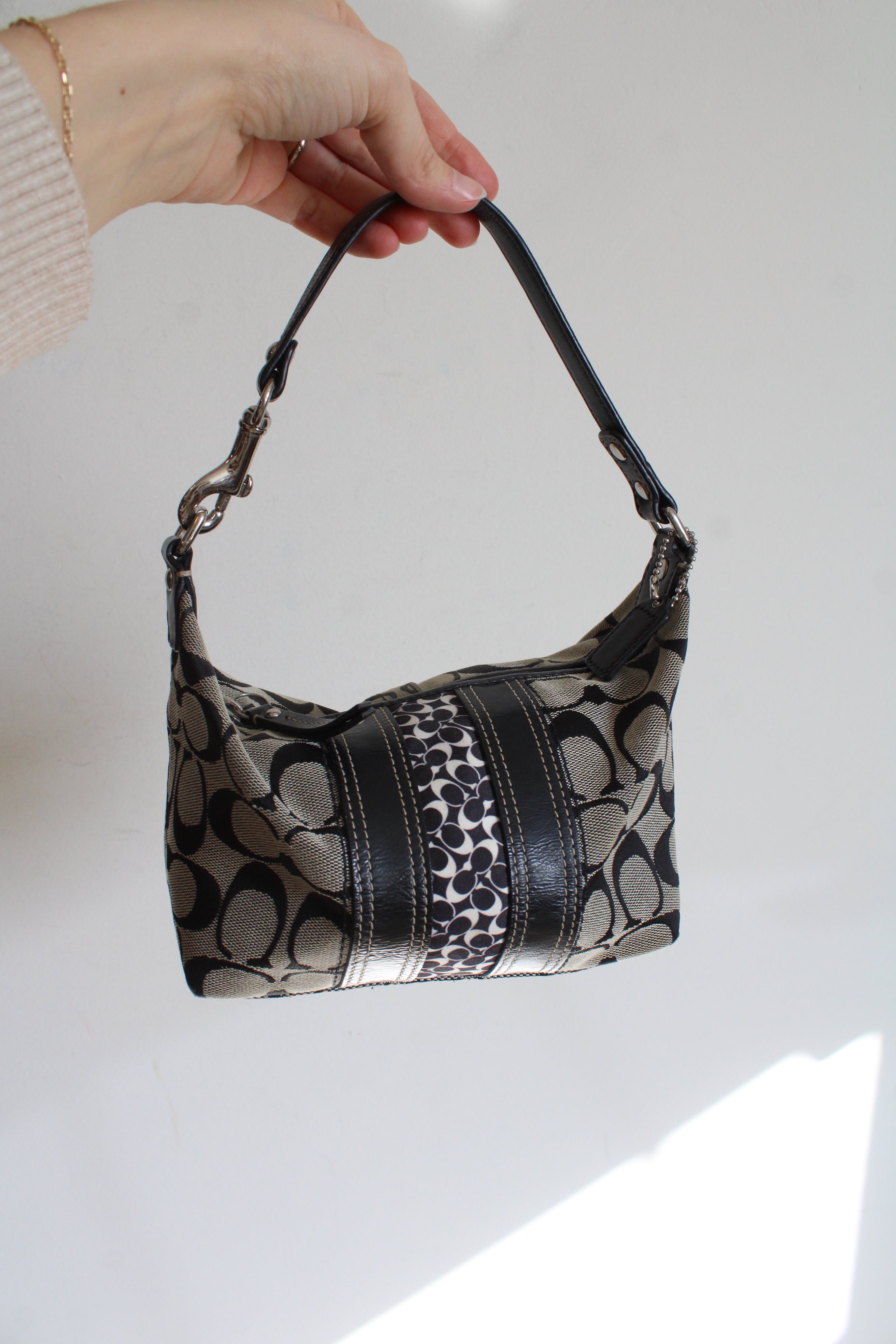 Coach Monogram Black Mini Bag