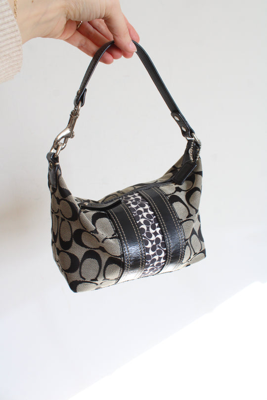Coach Monogram Black Mini Bag