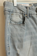 NEW 7 Jeans Tummyless High-rise Skinny Distressed Jeans | 10