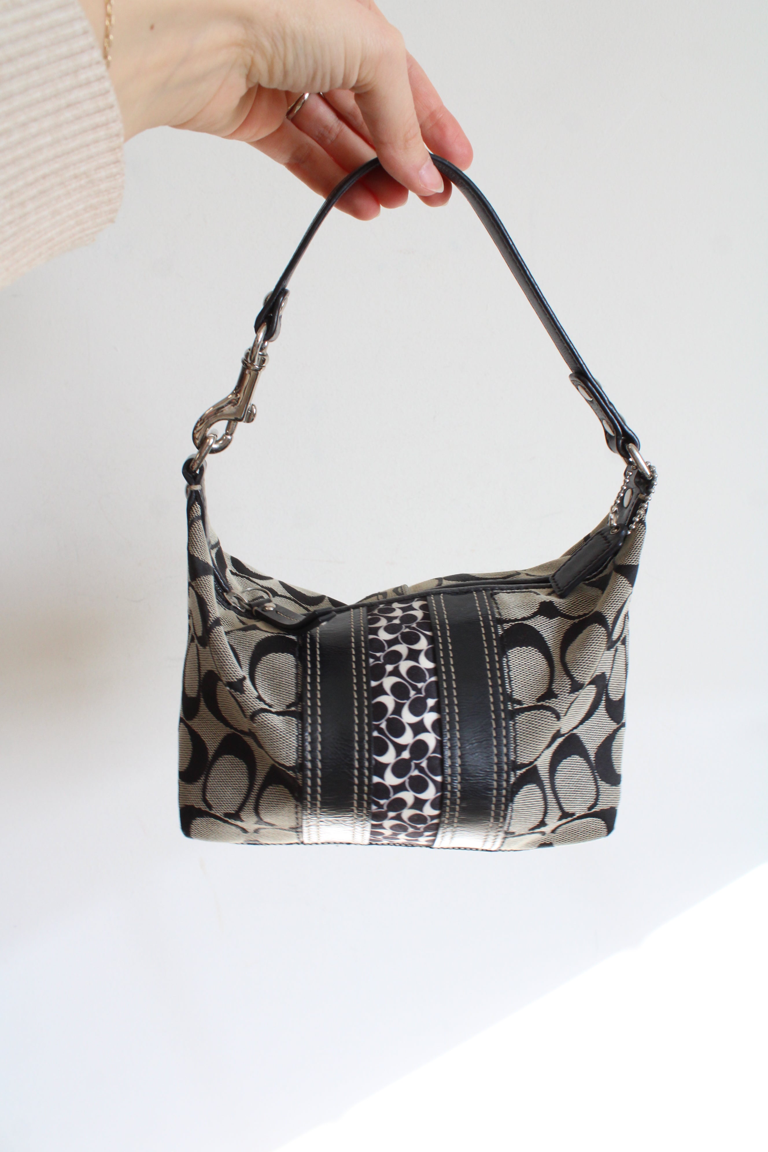 Coach Monogram Black Mini Bag