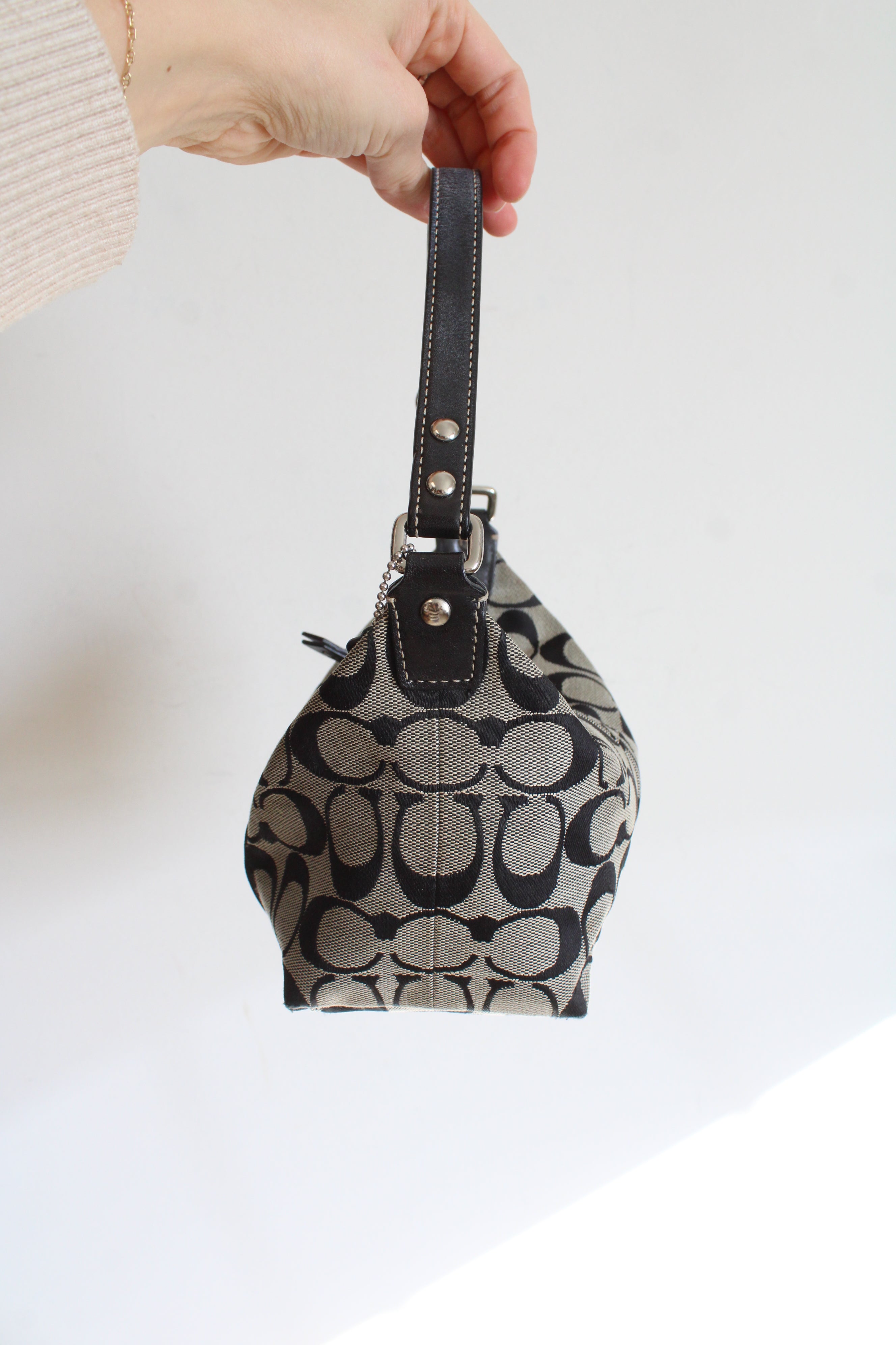 Coach Monogram Black Mini Bag