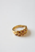 Ruby Gold Tone 925 Ring | Size 6.5