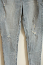NEW 7 Jeans Tummyless High-rise Skinny Distressed Jeans | 10