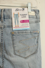 NEW 7 Jeans Tummyless High-rise Skinny Distressed Jeans | 10