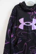 Under Armour Purple Swirl Black Hoodie | Youth M (10/12)