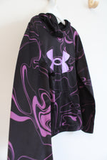 Under Armour Purple Swirl Black Hoodie | Youth M (10/12)