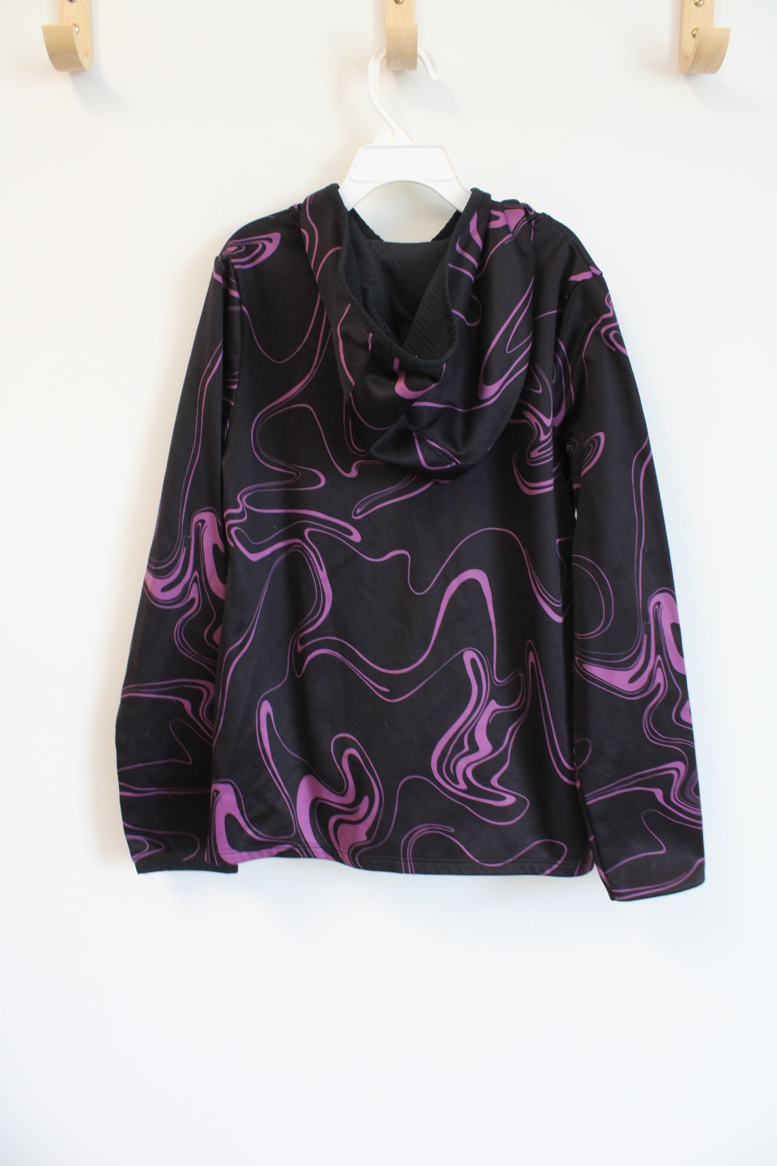 Under Armour Purple Swirl Black Hoodie | Youth M (10/12)