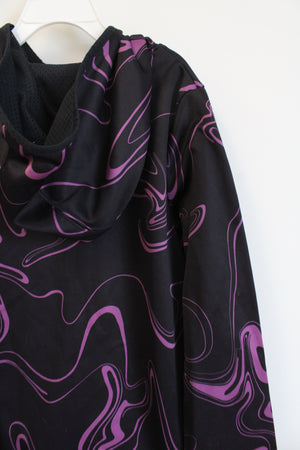 Under Armour Purple Swirl Black Hoodie | Youth M (10/12)