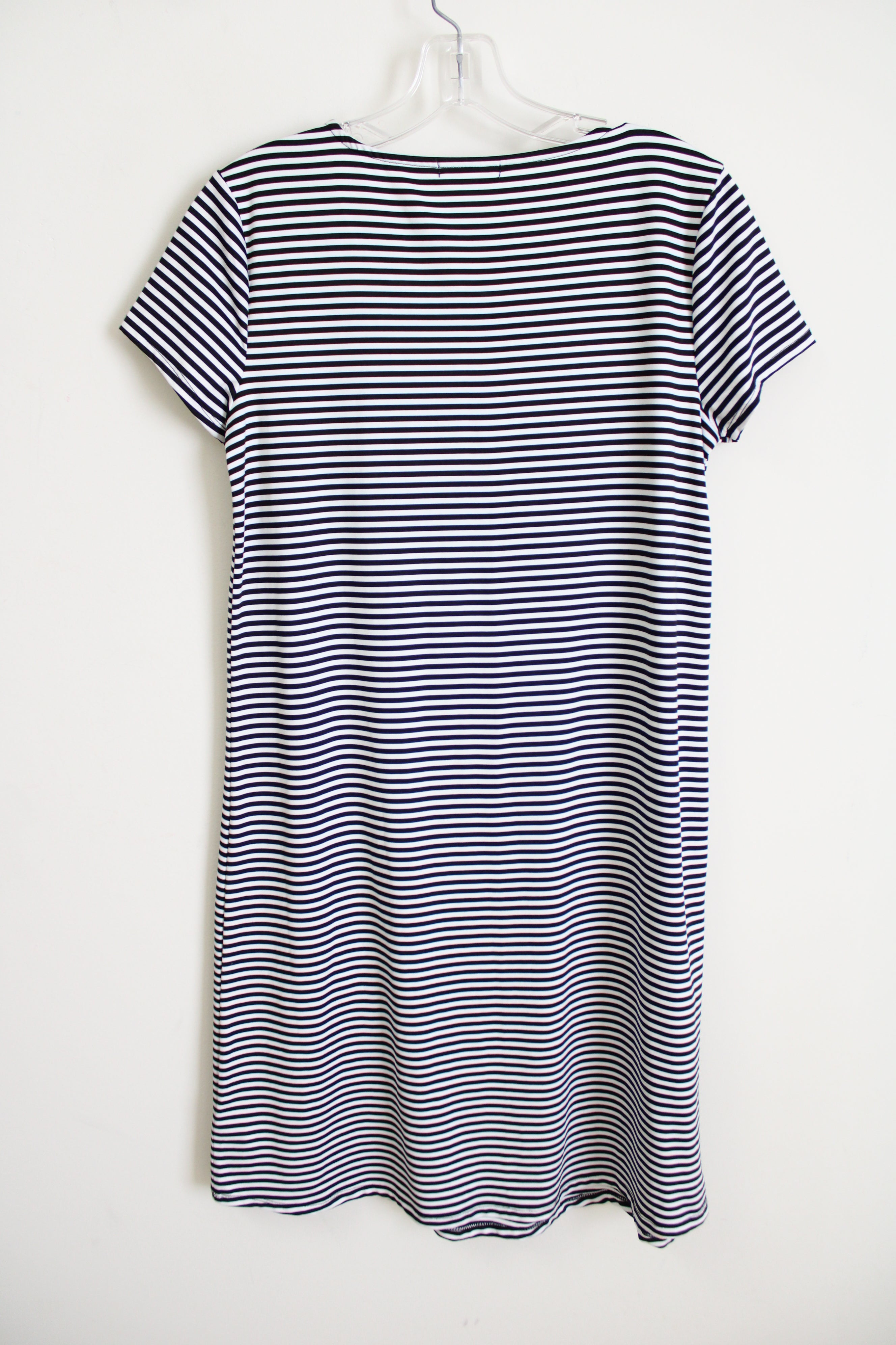 Maurices Black Striped Embroidered Bottom dress | XS