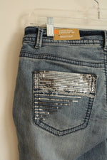 NEW Mossimo Supply Lowrise Bootcut Jeans with Silver Sequins | 13