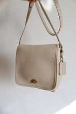 Coach Vintage Companion Flap 9076 Bone White Crossbody Purse