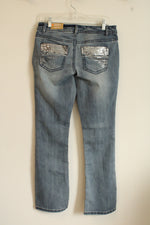 NEW Mossimo Supply Lowrise Bootcut Jeans with Silver Sequins | 13
