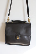 Coach Vintage Willis 9927 Black Leather Crossbody Bag