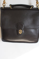 Coach Vintage Willis 9927 Black Leather Crossbody Bag