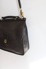Coach Vintage Willis 9927 Black Leather Crossbody Bag
