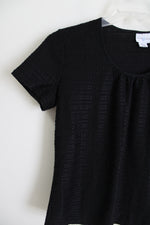 Jaclyn Smith Black Textured Shirt | M