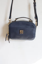Dooney & Bourke Belvedere Ambler Navy Blue Pebble Grain Crossbody Bag