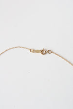 14K Yellow Gold Mini Floral Etched Cross Necklace