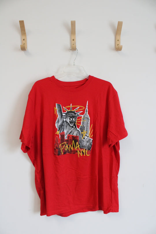 Puma Red Short-Sleeved Shirt | 3XL