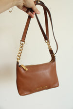Michael Kors Brown Pebble Leather Crossbody Purse