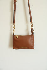 Michael Kors Brown Pebble Leather Crossbody Purse