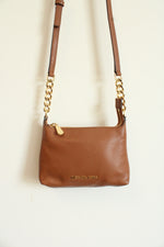Michael Kors Brown Pebble Leather Crossbody Purse