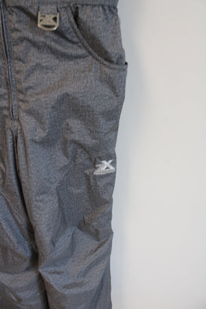 ZeroXposur Gray Fleece Lined Girls Snow Bib Pants | 10/12